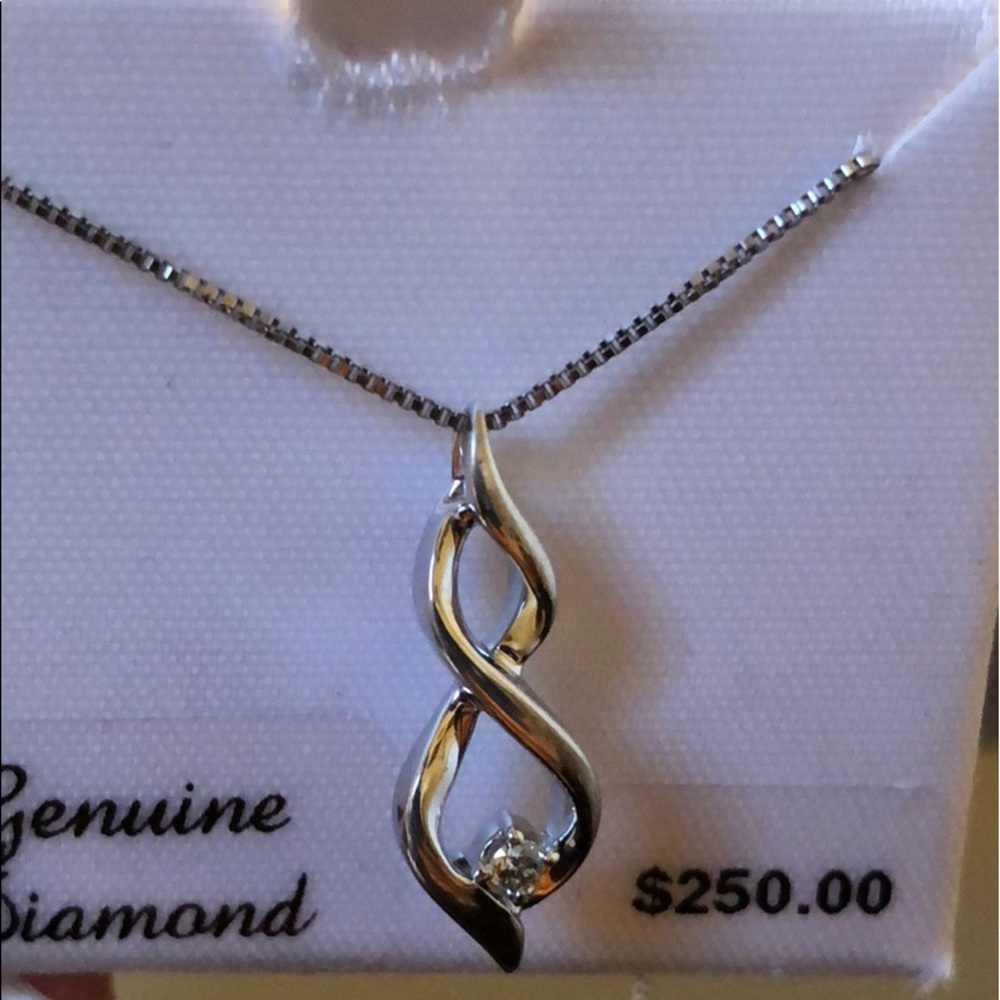 Sterling Silver Diamond Accent Pendant